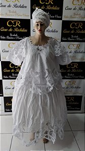 Baiana bordado branco 6peças