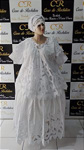 Baiana bordado branco 6peças