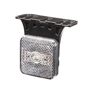 Lanterna Lateral Quadrada Cristal C/Suporte Universal Bivolt - 8961.87.305