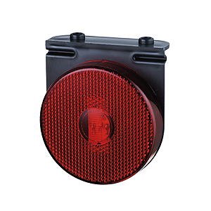 Lanterna Lateral LED com Parafuso e Suporte Móvel Vermelha - L30110VM