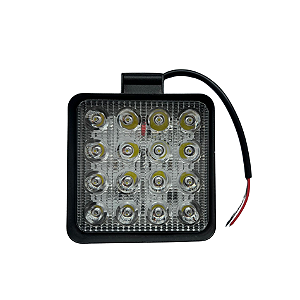 Farolete LED Quadrado 16 Leds 48W Fino – RNV006 – 2414
