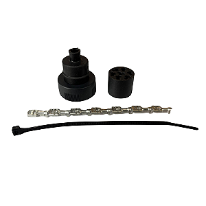 Conjunto Conector Macho 7 Vias com Protetor de Borracha 1 Furo – 0525600