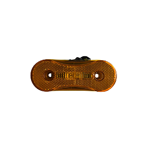 Lanterna Lateral Sidelight 24V Âmbar com Chicote 0,30m e Conector Tyco Macho Base Cinza – 2300500