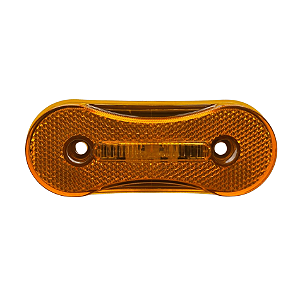 Lanterna Lateral Sidelight 24V Âmbar com Conector e Base Cinza – 2221400