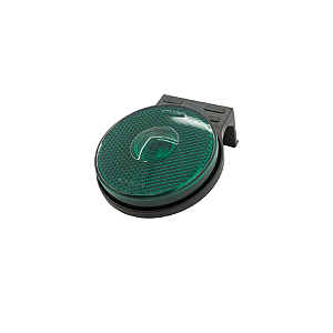 Lanterna Lateral com Suporte Saída com Fios Lente 65 mm Verde – VT-144