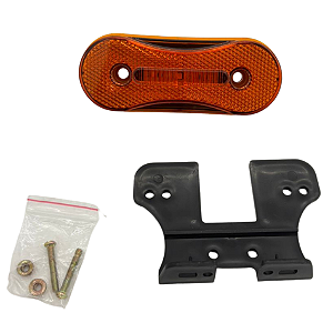 Lanterna Lateral Facchini Âmbar Bivolt com Suporte – BPS036