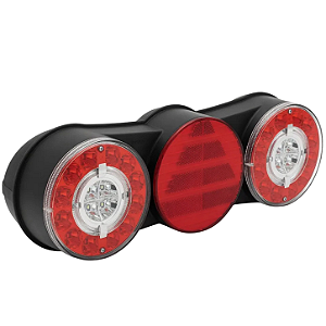 Conjunto Lanterna Traseira LED Bivolt Facchini Lado Esquerdo Aspöck - 1911400
