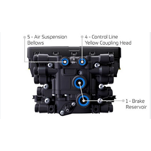 Kit EBS BR TR 014 Conjunto Reboque WABCO - Ref. 400 609 715 0