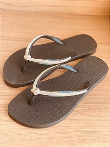 Chinelo strass