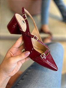 Scarpin Sasha salto bloco