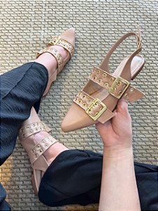 Sapatilha Slingback fivela Marina