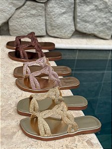 Chinelo glitter