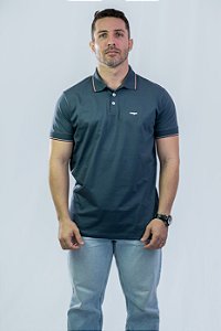 Polo Algodão Cinza
