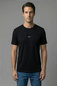 CAMISETA ALGODÃO LOGO MAGUN PRETA