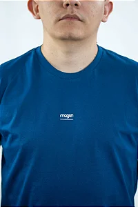 CAMISETA ALGODÃO LOGO MAGUN AZUL MARINHO