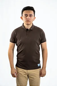 POLO PIQUET MAGUN MARROM