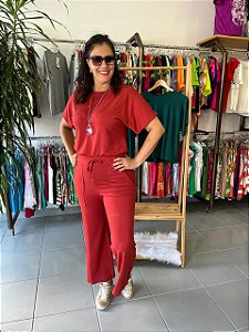 Conjunto Calça e Blusa Malha