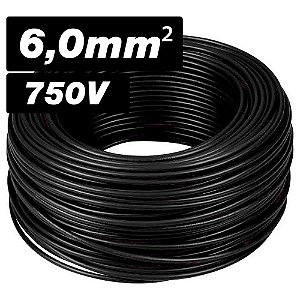 Cabo Flexível 6,0mm² 450/750V Metro