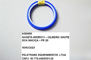 GAXETA 45X55X11 - CILINDRO HASTE OCA / MACICA - PR 20