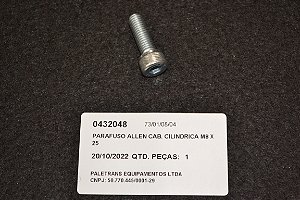 PARAFUSO ALLEN CAB. CILINDRICA M8 X 25