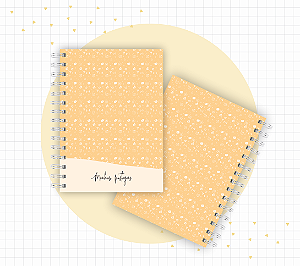 Caderno - Minhas Postagens - Amarelo