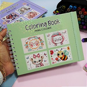 Livro de Colorir A5 - Coleção Coloring book animals