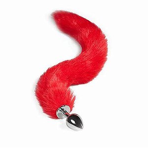 PLUG ANAL RABO DE RAPOSA VERMELHO SEXY IMPORT