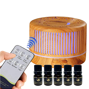 Kit Aromatizador elétrico sem filtro - Modelo C + Essências