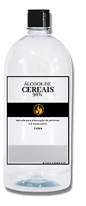 Álcool de Cereais para Aromatizadores Perfumes e Cosméticos 96% 1 Litro