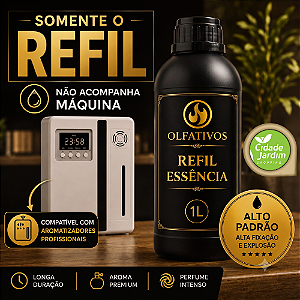 Essência Refil para Aromatizador Elétrico Profissional - Referencia Cidade Jardim