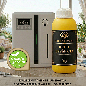 Essência Refil para Aromatizador Elétrico Profissional - Referencia Cidade Jardim
