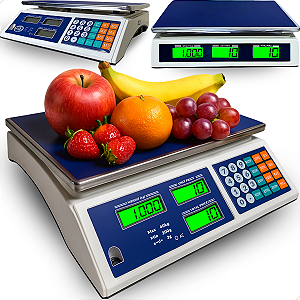 Balança 40kg Digital Eletrônica Alta Precisão Bateria Bivolt