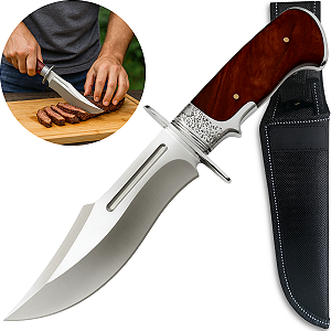 Faca Predator Profissional Artesanal Churrasco Super Afiada C/ Bainha