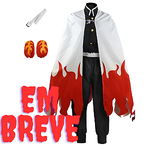 Cosplay Rengoku Demon Slayer ZORNIX | Tamanho M | Hashira das Chamas Premium