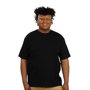 CAMISETA PLUS SIZE PRETA