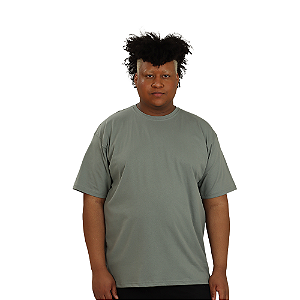 CAMISETA PLUS SIZE CINZA CHUMBO