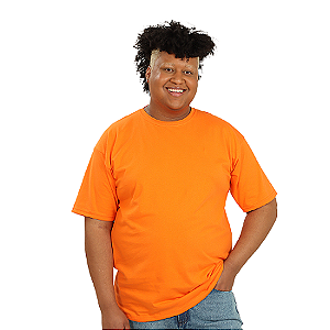 CAMISETA PLUS SIZE AZUL LARANJA