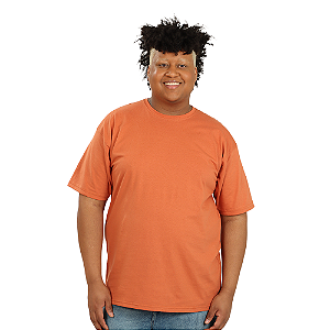 Camiseta plus size terra cota
