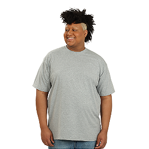 CAMISETA PLUS SIZE CINZA