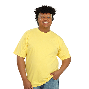 CAMISETA PLUS SIZE AMARELO BEBÊ
