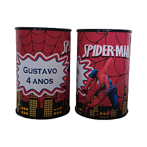 Cofrinhos Personalizados Homem aranha vermelho