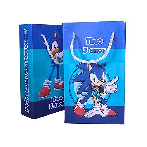 Sacolinhas Personalizadas Sonic Azul