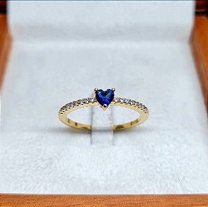 SOLITÁRIO SWEET SAFIRA OURO 18K