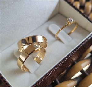 PAR DE ALIANÇAS PORTUGAL 5MM