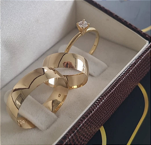 PAR DE ALIANÇAS TRADICIONAL 6MM