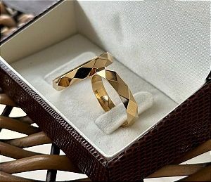 PAR DE ALIANÇAS CELESTE 5MM