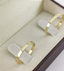 PAR DE ALIANÇAS ATENAS 2MM