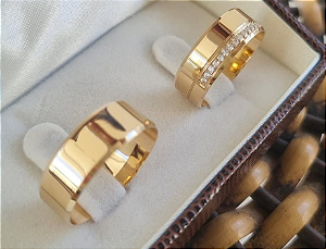 PAR DE ALIANÇAS BÉLGICA 6,5MM