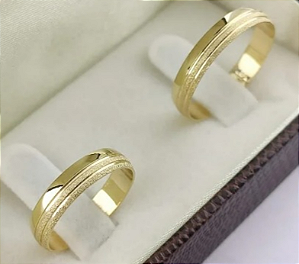 Par de Alianças ALAGOAS 5mm - OURO 10K