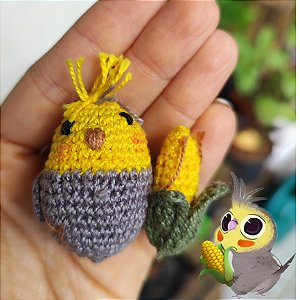Calopsita Junina Amigurumi Personalizado